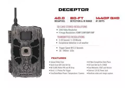Stealth Cam Decepor Game Camera